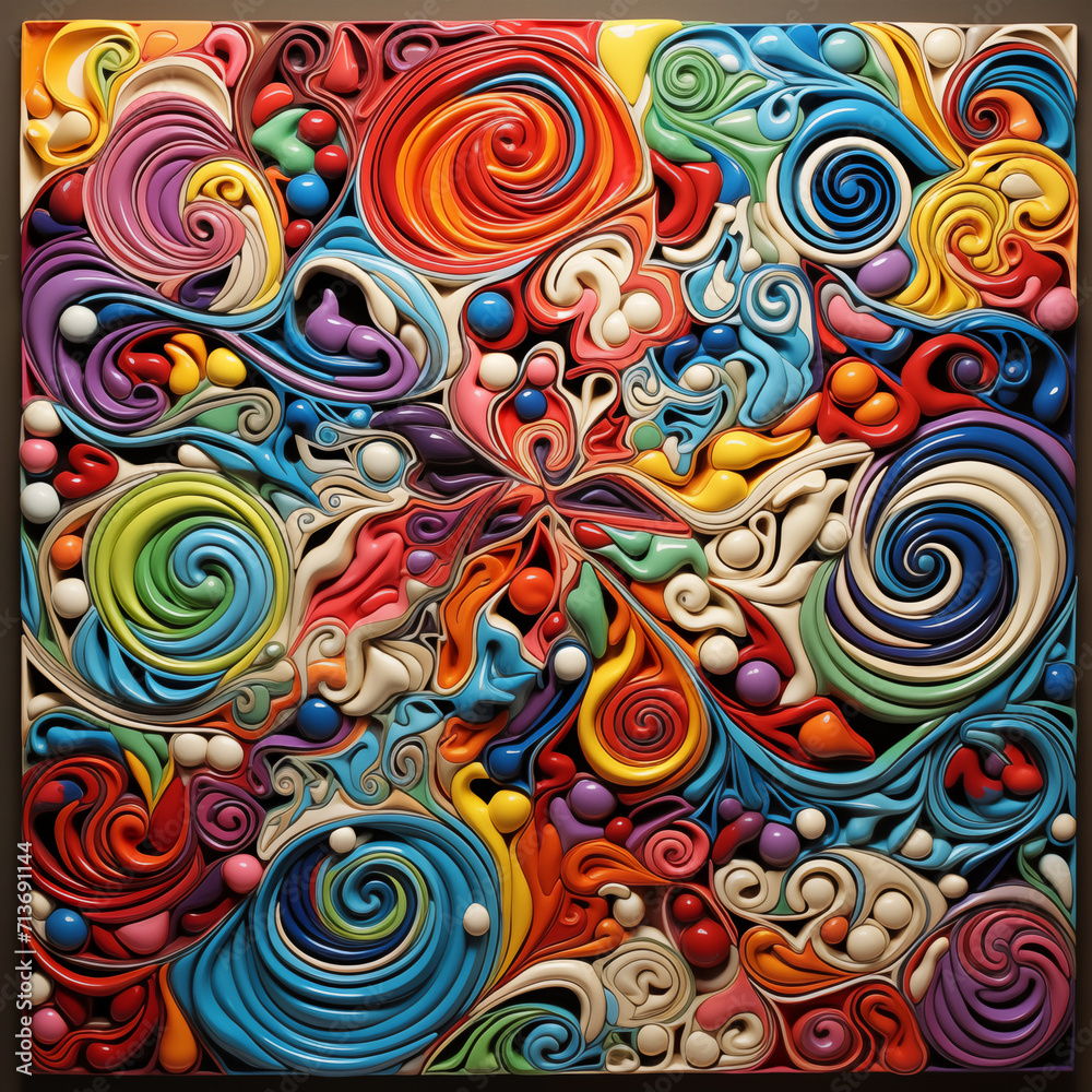 Ceramic vibrant tile pattern. Ceramic vibrant tile pattern.