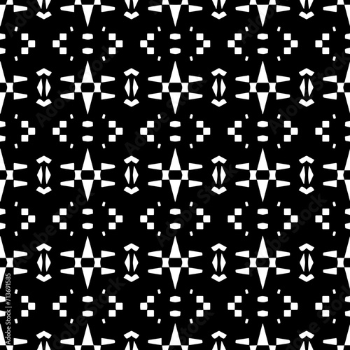 White background with black pattern. Seamless texture for fashion  textile design   on wall paper  wrapping paper  fabrics and home decor. Simple repeat pattern.