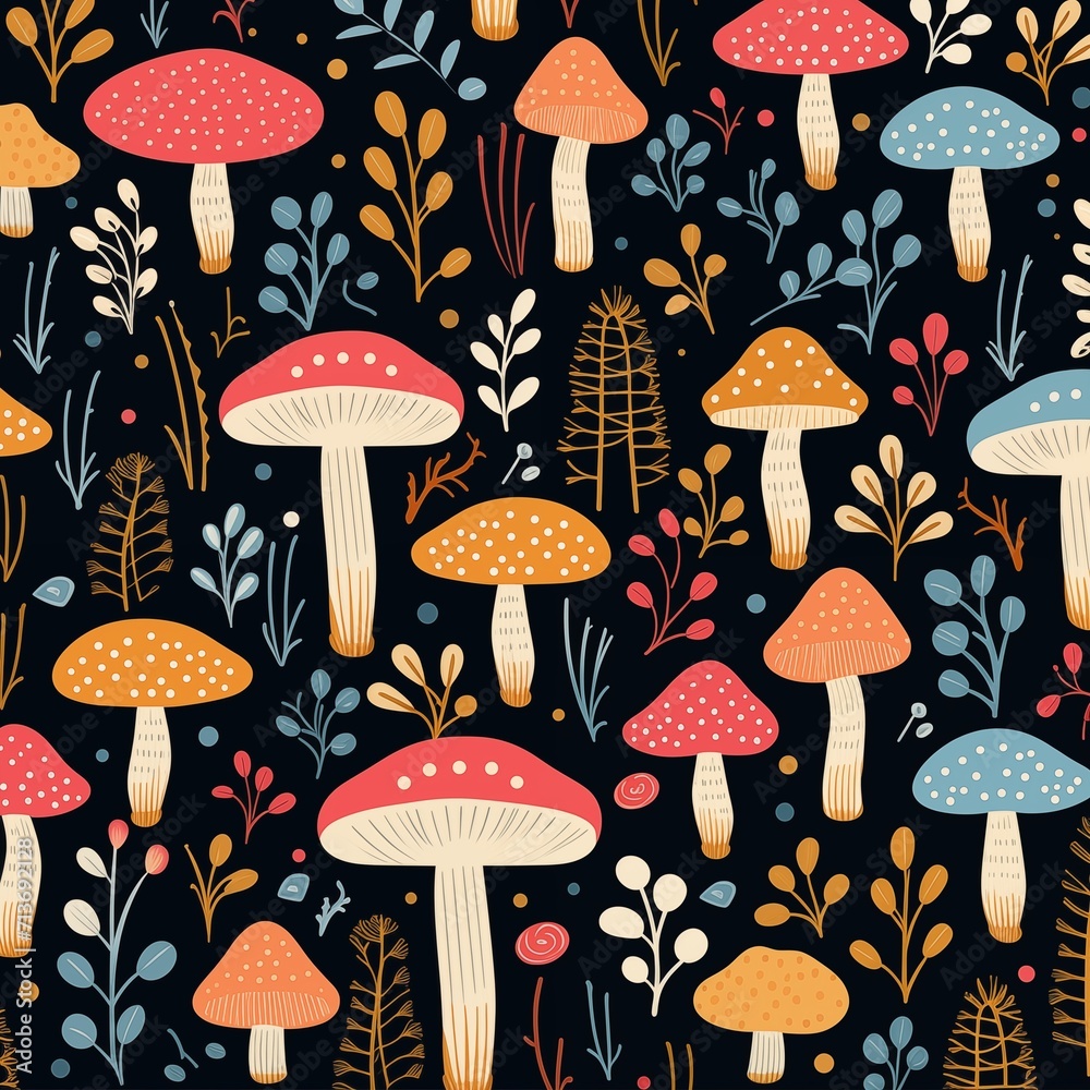 Mushroom pattern Mushroom pattern