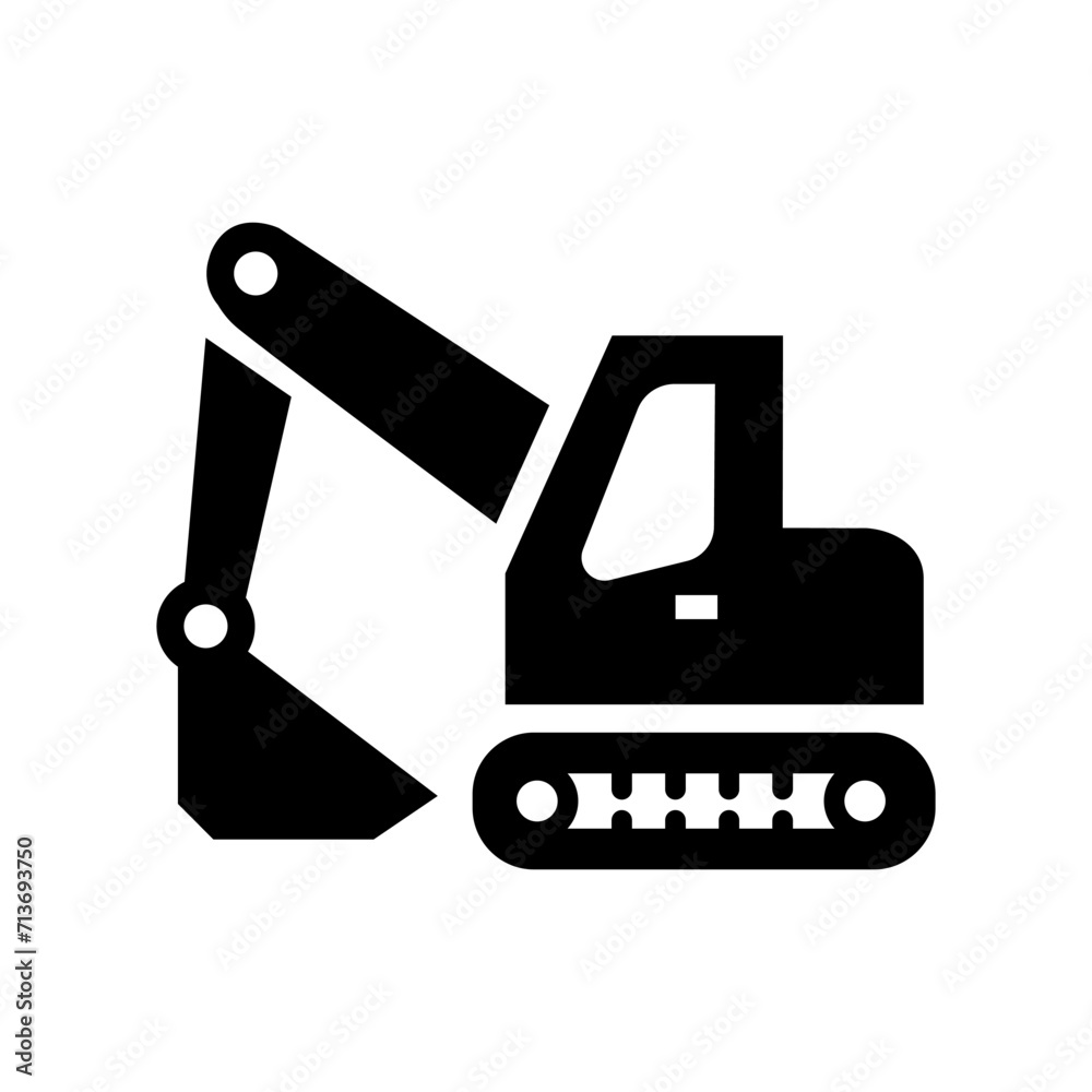 Excavator icon Excavator icon