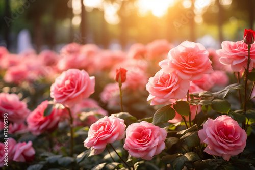 roses in park outdoors nature lover concept
