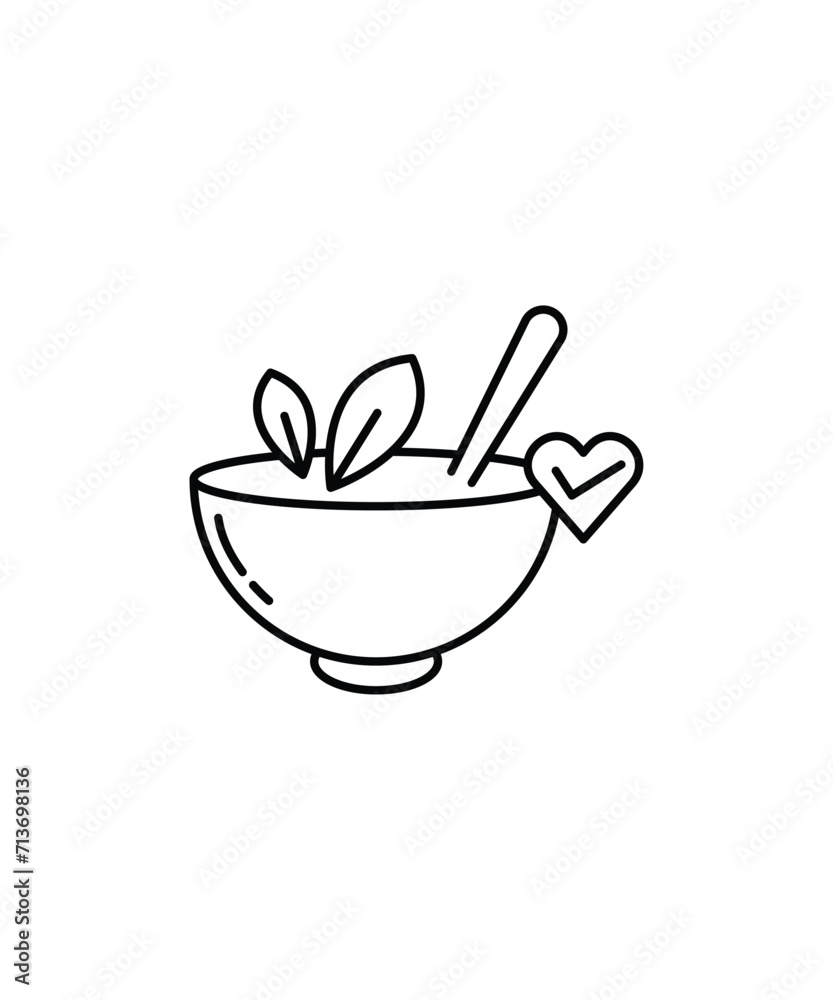healthy food icon, vector best line icon.