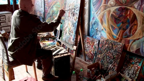 artist at work