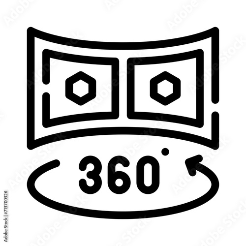 stereoscopic line icon