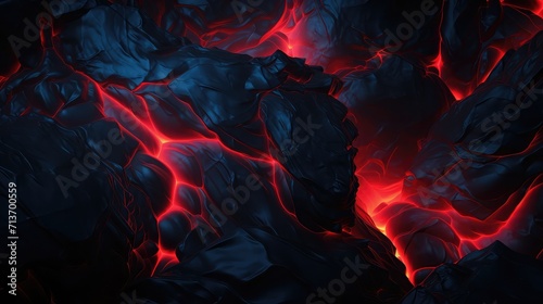 Abstract black metallic red and blue gradient with lava glow effect