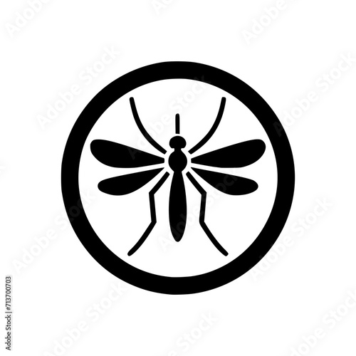 Vector Logo of a Mosquito. Symbol of Tenacity and Adaptability. Perfect for Branding, and Eco friendly Initiatives. High Quality Illustration, Isolated on a Clean Background for Versatile Integration.