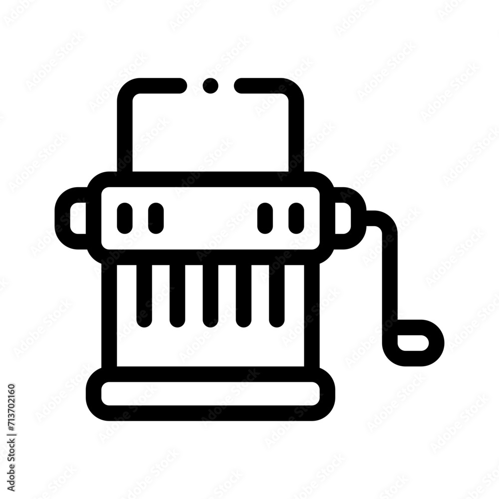 pasta machine line icon pasta machine line icon