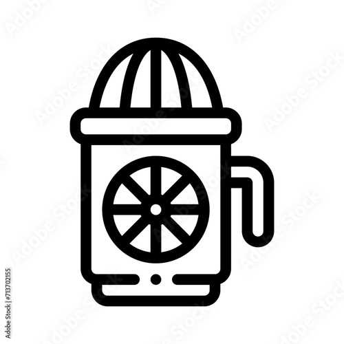 squeezer line icon