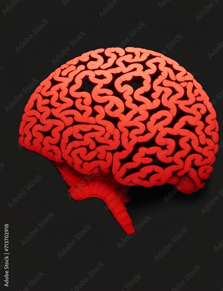 Red human brain Red human brain