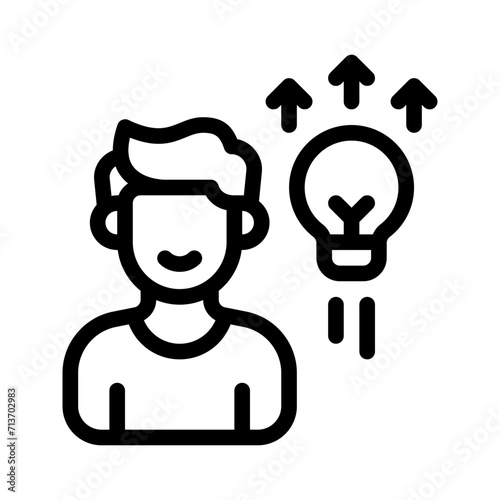 entrepreneur line icon