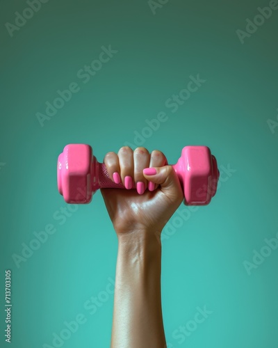 person lifting dumbbells