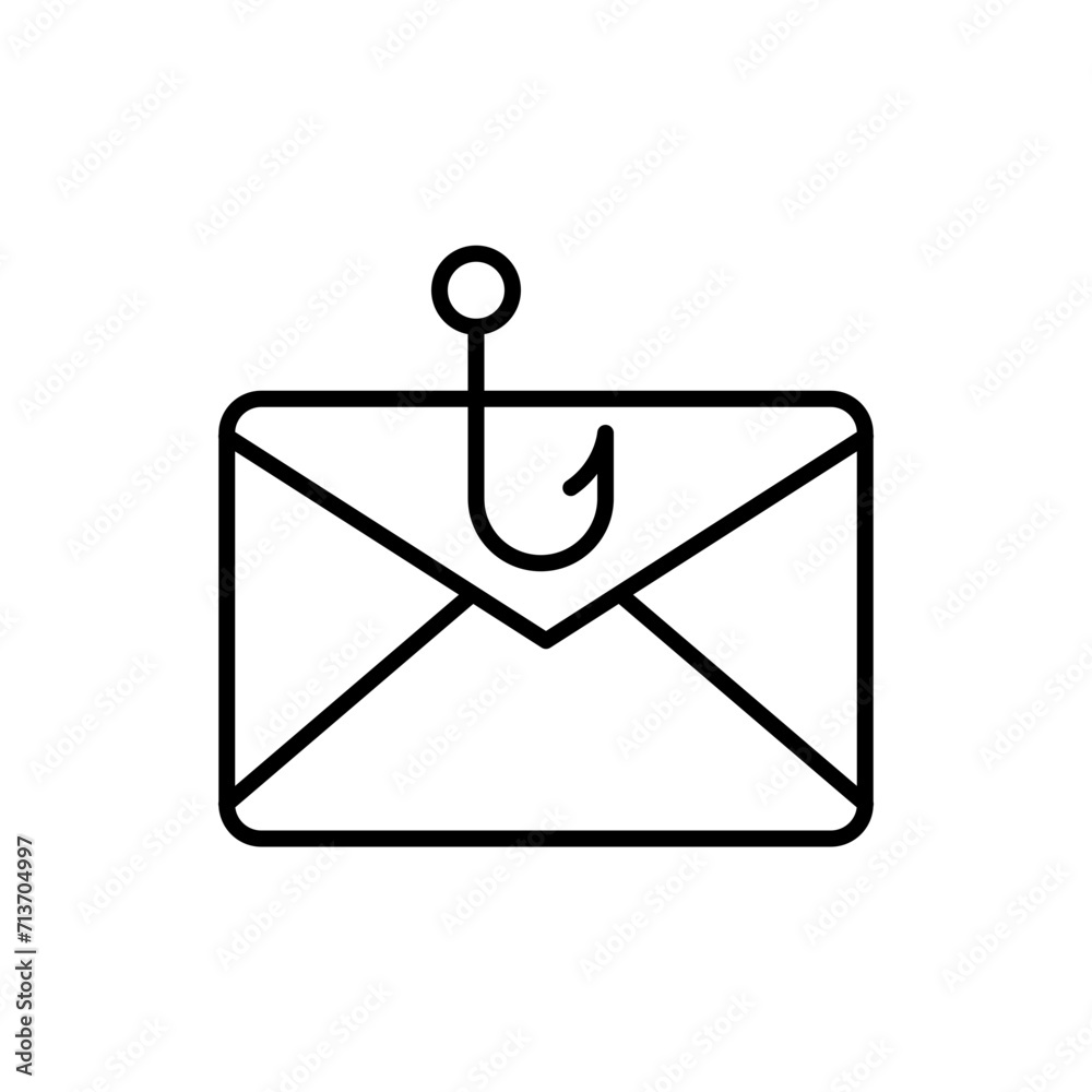 Bait mail outline icons, minimalist vector illustration ,simple transparent graphic element .Isolated on white background Bait mail outline icons, minimalist vector illustration ,simple transparent graphic element .Isolated on white background