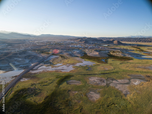 Tecopa, California, Watersheds, Inyo County, Aerial View © Jesse