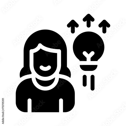 entrepreneur glyph icon