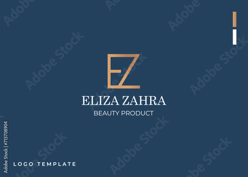Minimalist and Luxurious EZ Letter Logo Monogram