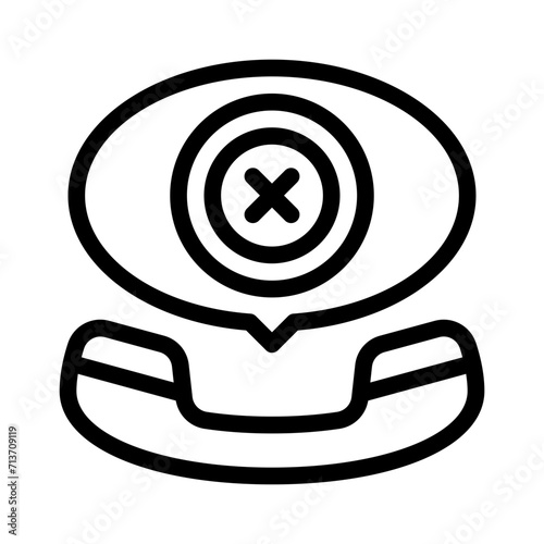 rejected line icon