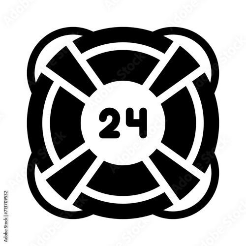 lifebuoy glyph icon