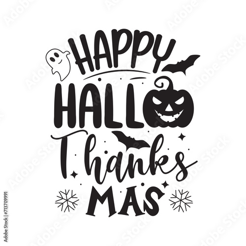 Happy Hallo thanks mas Vector Design on White Background