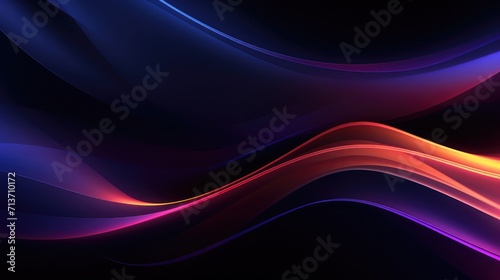 Abstract dark background with smooth soft lines