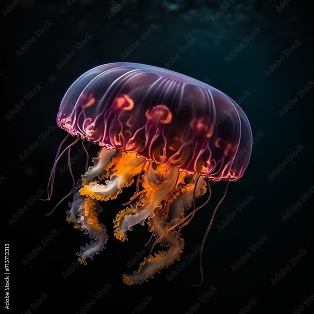 jellyfish full of beautiful colorsful24 jellyfish full of beautiful colorsful24
