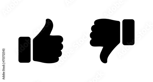 Thumb up and thumb down