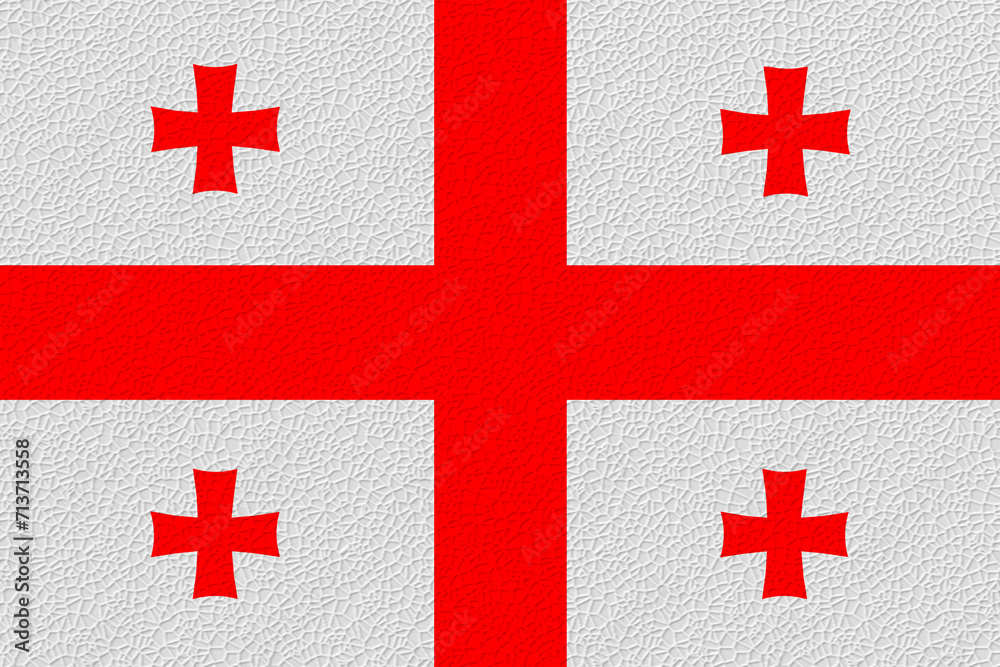 National flag of Georgia. Background for editors and designers. National holiday