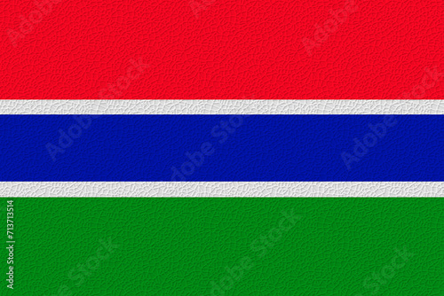 National flag of Gambia. Background for editors and designers. National holiday © Stanislau Vyrvich