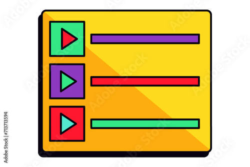 Functional Music Related Sticker Design
