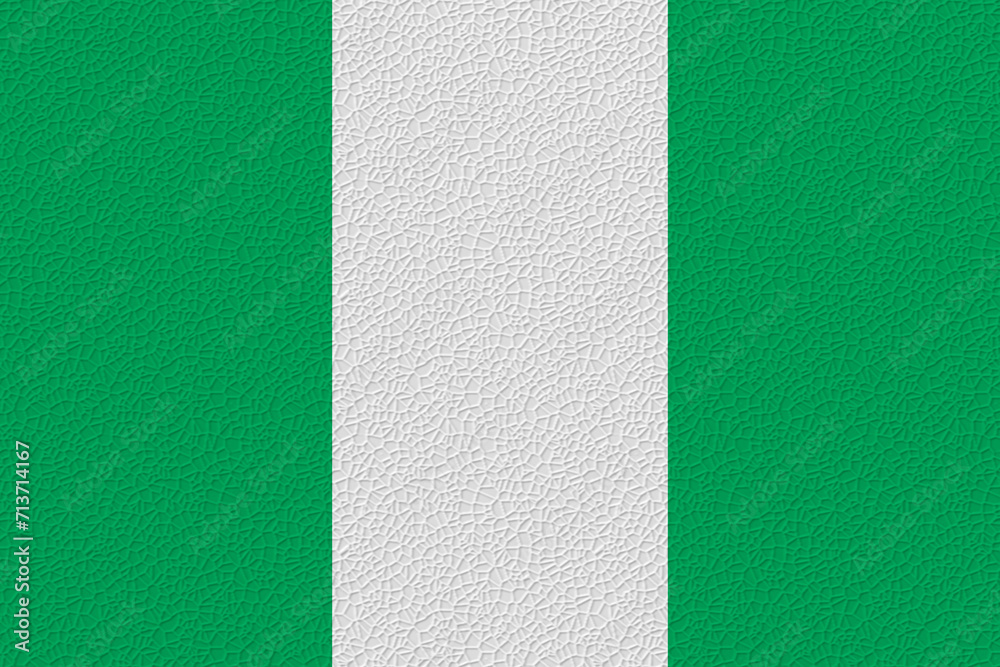 Fototapeta premium National flag of Nigeria. Background with flag of Nigeria.
