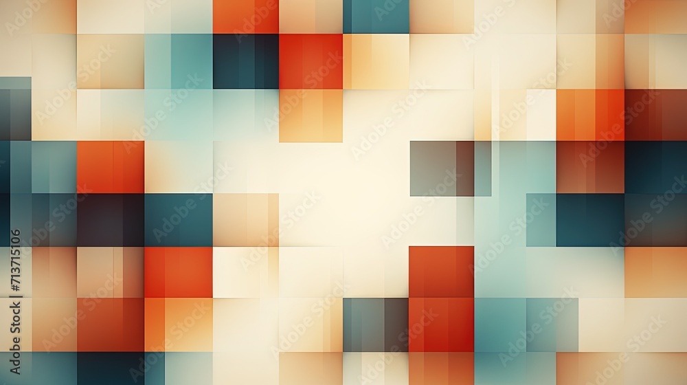 A geometric background with square tiles in a retro inspired design
