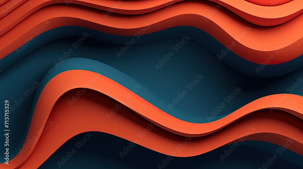 A minimalistic background with wavy lines forming a rhythmic composition - obrazy, fototapety, plakaty 