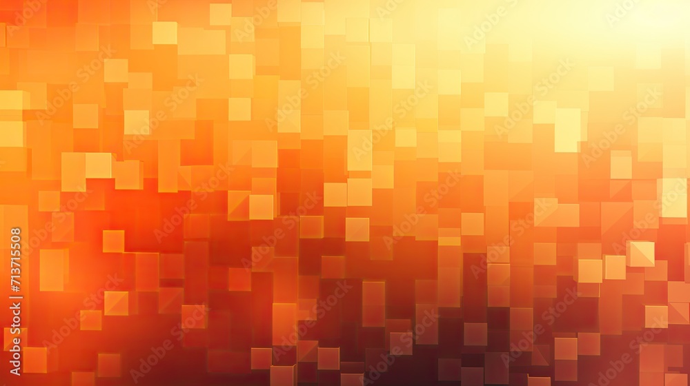 Background with orange squares arranged randomly with a kaleidoscope effect and color gradient Background with orange squares arranged randomly with a kaleidoscope effect and color gradient