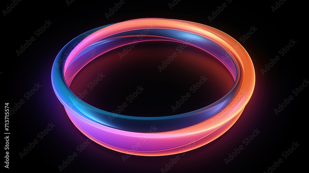 Circular rings with a gradient color scheme Circular rings with a gradient color scheme