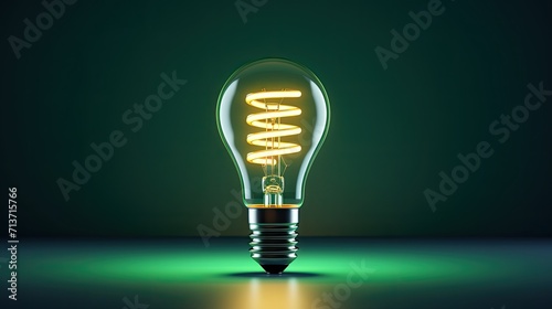 Energy efficient lighting solutions for reduced electricity usage solid background
