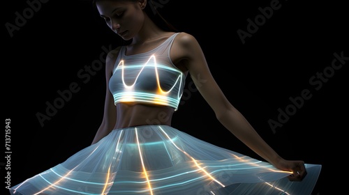 Luminescent tech infused fashion fashion photo