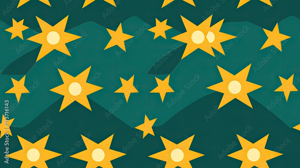 Patterns created using a repeated star motif Patterns created using a repeated star motif