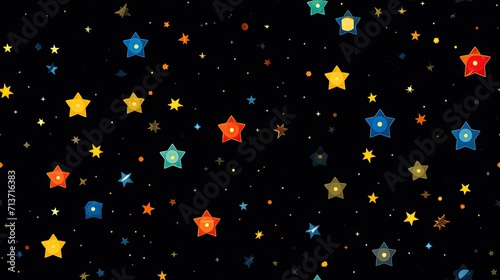 Pixel patterned robot stars