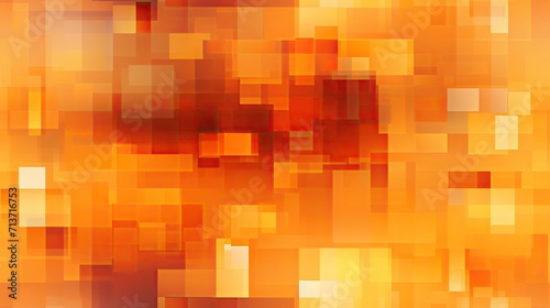 Virtual world modern vibrant orange pixel pattern