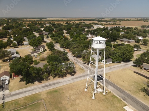 Attica, Kansas Water Tower  photo