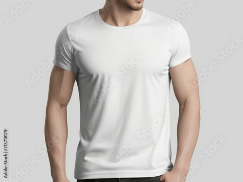 man in white t shirt