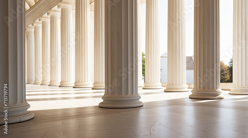 base lonic columns at jefferson memorial in washington