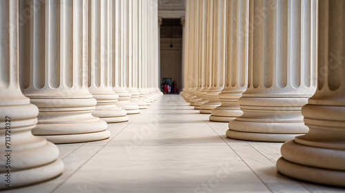 columns at the US supreme court photo
