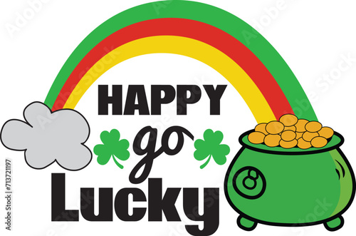 Happy go lucky T-Shirt Design