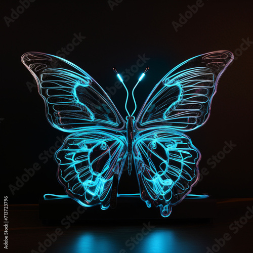 bioluminescent butterfly neon lighting28