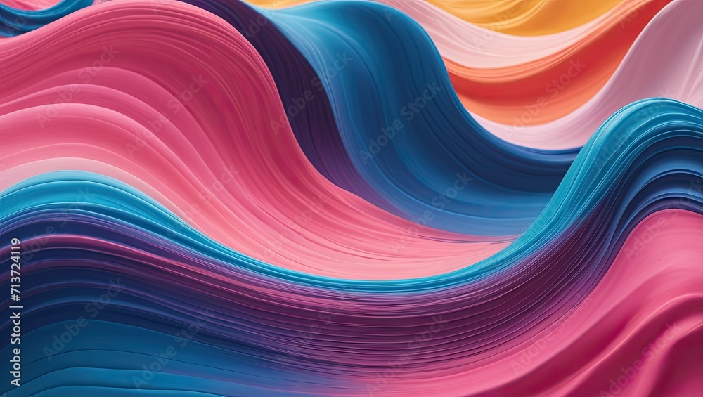 Naklejka premium colorful wavy background design. Suitable for banners, posters, flyers, wallpapers and others