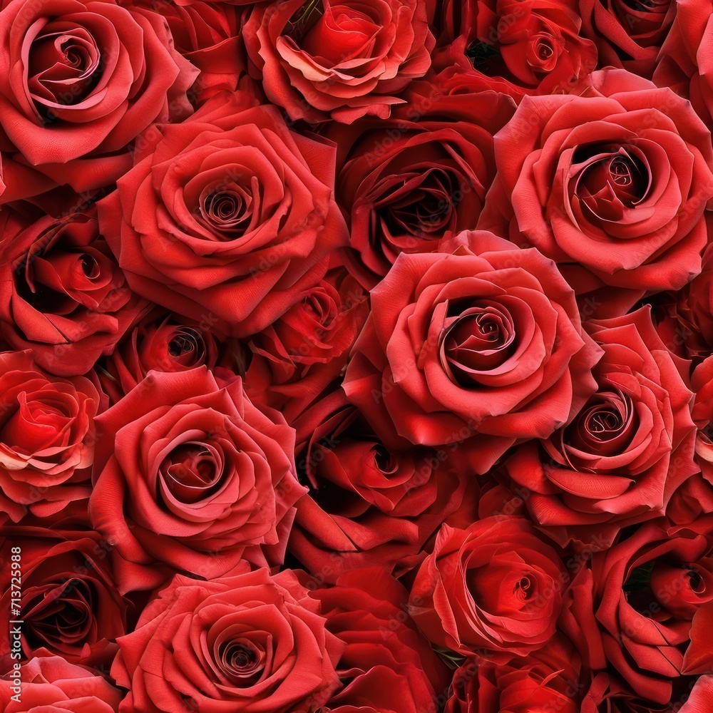 Beautiful collection of red roses, top view. Beautiful collection of red roses, top view.