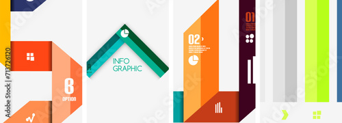 Set of infographic lines poster backgrounds. Vector illustration For Wallpaper, Banner, Background, Card, Book Illustration, landing page