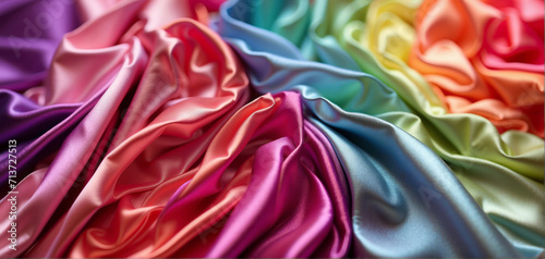 Colourful satin texture background