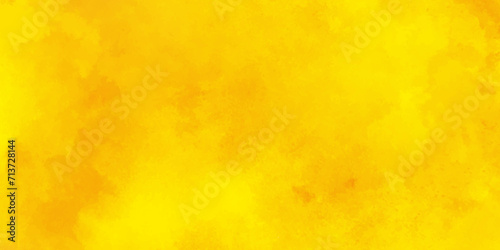 Yellow grunge wall. Orange concrete wall image. bright and shinny yellow or orange watercolor shades grunge background with space,Panorama View Picture,