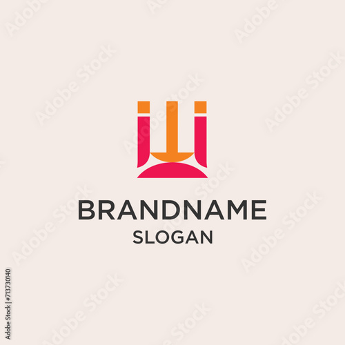 Abstract brand name logo vector